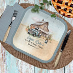 Niedlich Little Bauer 1. Geburtstag Party Pappteller<br><div class="desc">Rustikale Scheune und Lieferwagen LKW Junge 1. Geburtstag Party Accessoires zu paaren mit unserem "Unser Niedlicher Kleiner Bauer dreht sich eins!" Geburtstags-Einladung Design.</div>