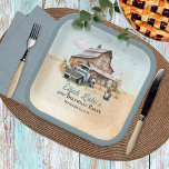 Niedlich Little Bauer 2. Geburtstag Party Pappteller<br><div class="desc">Rustikale Scheune und Lieferwagen LKW Junge 2. Geburtstag Party Accessoires zu paaren mit unserem "Unser Niedlicher Kleiner Bauer dreht sich um zwei!" Geburtstags-Einladung Design.</div>