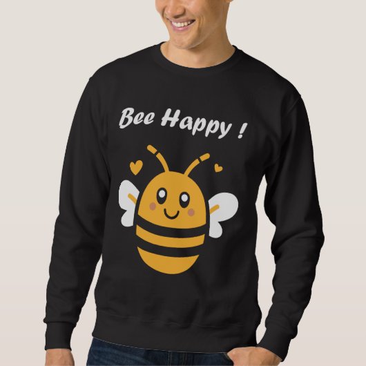 Niedlich Little Bee Funny Minimalistisch Einfache Sweatshirt (Vorderseite)