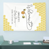 Niedlich Little Bees Honeycomb Babydusche Banner (Messe)
