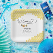 Niedlich Little Bees Honeycomb Babydusche Pappteller (Party)