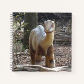 Niedlich Little Beige Dinosaur Square Notebook Notizblock (Vorderseite)