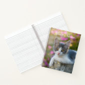 Niedlich Little Bicolor Kitten Fluffy Cat Foto - N Notizbuch (Innenseite)
