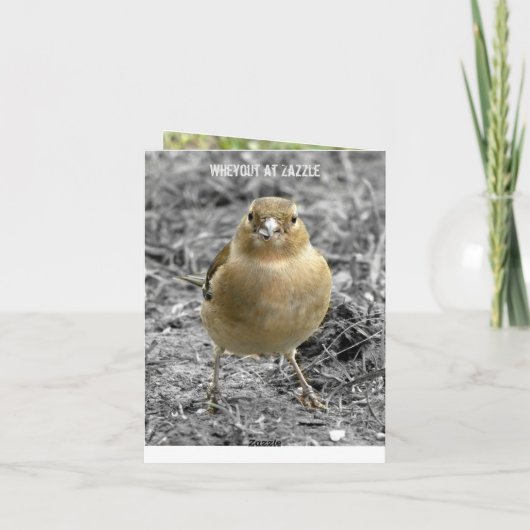 Niedlich Little Birdie Happy Birthday Customize Karte (Rückseite)