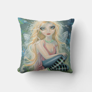 Niedlich Little Blonde Fairy Fantasy Festival Kissen