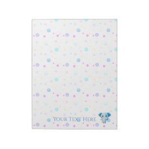 Niedlich Little Blue Boy Elephant Notizblock