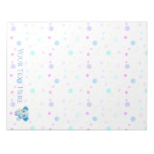 Niedlich Little Blue Boy Elephant Notizblock (Vorderseite)