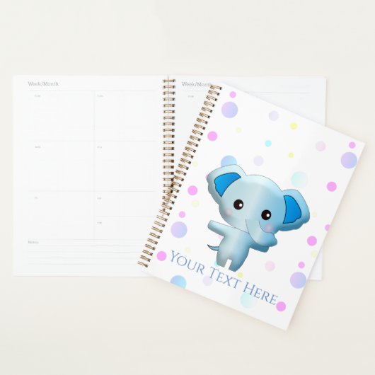 Niedlich Little Blue Boy Elephant Planer (Anzeige)