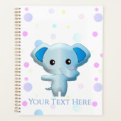 Niedlich Little Blue Boy Elephant Planer (Vorderseite)