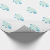 Niedlich Little Blue Lamb Geschenkpapier (Ecke)