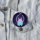 Niedlich Little Blue Monster Button (Beispiel)