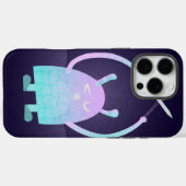 Niedlich Little Blue Monster Case-Mate iPhone Hülle (Rückseite (Horizontal))