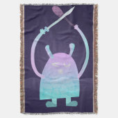 Niedlich Little Blue Monster Decke (Vorderseite Vertikal)