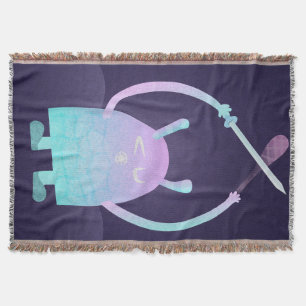Niedlich Little Blue Monster Decke