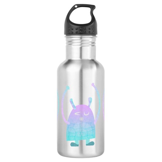 Niedlich Little Blue Monster Edelstahlflasche (Vorderseite)