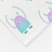 Niedlich Little Blue Monster Fleecedecke (Ecke)