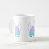 Niedlich Little Blue Monster Kaffeetasse (Vorderseite Links)