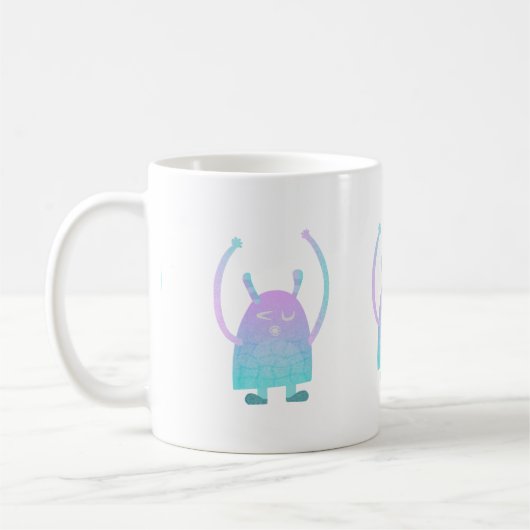 Niedlich Little Blue Monster Kaffeetasse (Links)