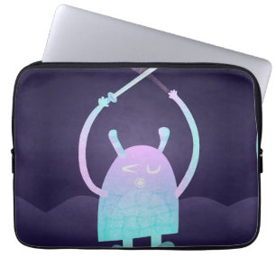 Niedlich Little Blue Monster Laptopschutzhülle