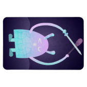 Niedlich Little Blue Monster Magnet (Horizontal)