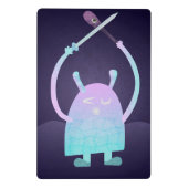 Niedlich Little Blue Monster Mini Klemmbrett (Rückseite)