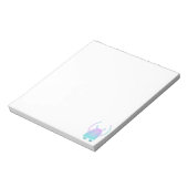 Niedlich Little Blue Monster Notizblock (Rotiert)