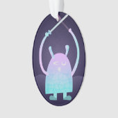 Niedlich Little Blue Monster Ornament (Vorderseite)
