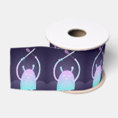 Niedlich Little Blue Monster Ripsband (Spule)