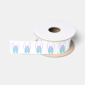Niedlich Little Blue Monster Satinband (Spule)