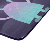Niedlich Little Blue Monster Schneidebrett (Ecke)