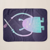 Niedlich Little Blue Monster Sherpadecke (Vorderseite (Horizontal))