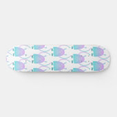 Niedlich Little Blue Monster Skateboard (Horizontal)