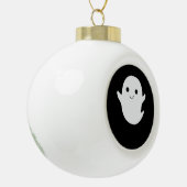 Niedlich Little Boo Angepasst Keramik Kugel-Ornament (Links)