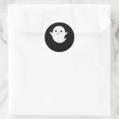 Niedlich Little Boo Angepasst Runder Aufkleber (Tasche)