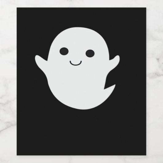 Niedlich Little Boo Angepasst Weinetikett (Einzelnes Label)