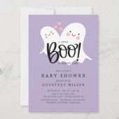 Niedlich Little Boo Baby Dusche Einladung (Vorderseite)