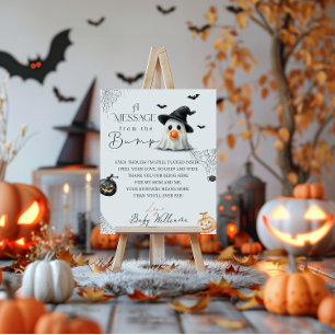 Niedlich Little Boo Baby Dusche Halloween Poster