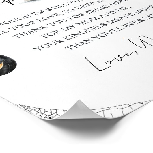 Niedlich Little Boo Baby Dusche Halloween Poster (Ecke)