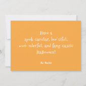 Niedlich Little Boo Baby Ghost Halloween Card Ankündigung (Rückseite)