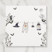 Niedlich Little Boo Clothesline Babydusche Geschenkanhänger (Rückseite)