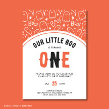 Niedlich Little Boo Erster Geburtstag Halloween