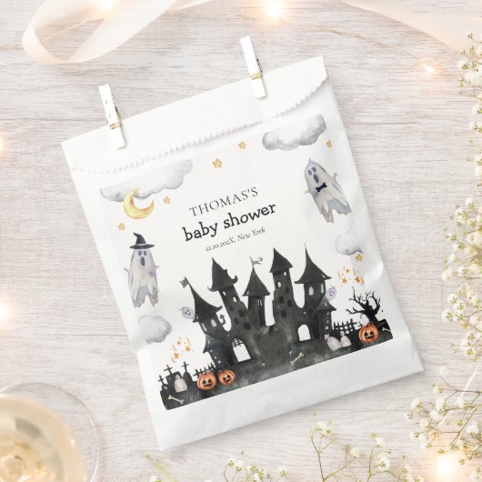 Niedlich Little Boo Ghost House Babydusche Geschenktütchen (Ausgeschnitten)