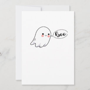 Niedlich Little Boo Grafik Coole Ästhetik Feiertagskarte