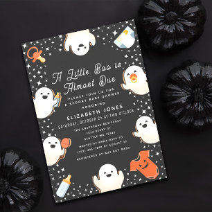 Niedlich Little Boo Halloween Ghost Baby Dusche Einladung