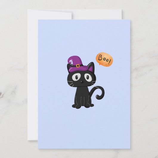 Niedlich Little Boo Halloween Kinderdusche Einladung (Rückseite)