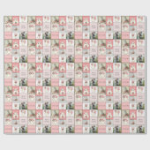 Niedlich Little Boo Multi Foto Pink Ghost Baby Geschenkpapier (Flach)