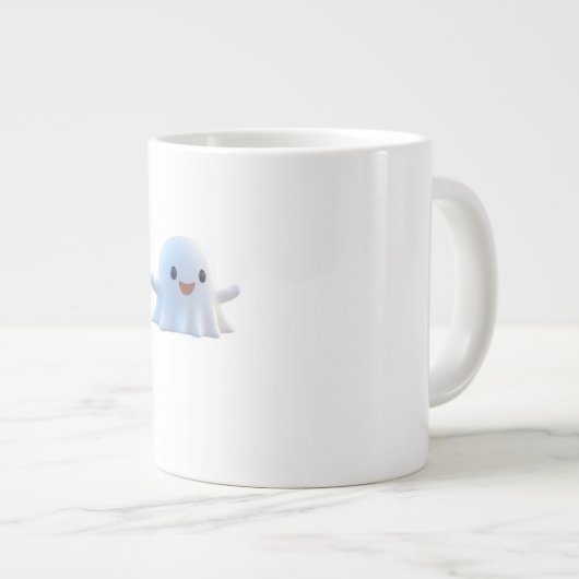 Niedlich Little Boo Retro Graphic Jumbo-Tasse (Vorderseite Rechts)