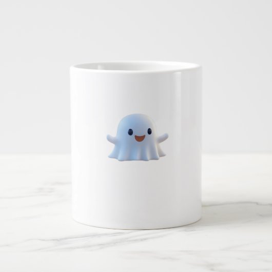Niedlich Little Boo Retro Graphic Jumbo-Tasse (Vorderseite)