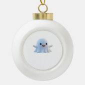 Niedlich Little Boo Retro Graphic Keramik Kugel-Ornament (Vorderseite)