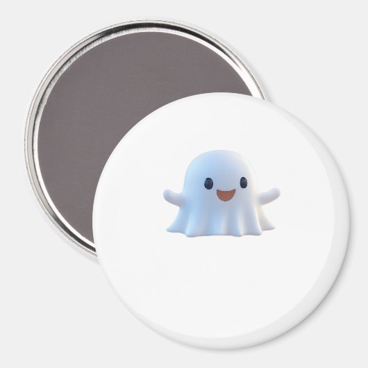 Niedlich Little Boo Retro Graphic Magnet (Vorderseite/Rückseite)